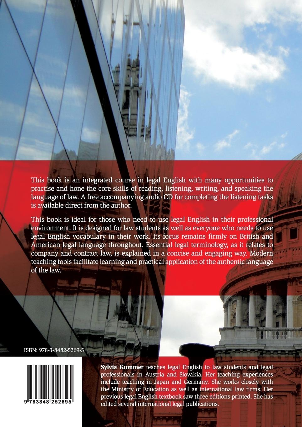 Rückseite: 9783848252695 | The Language of Company and Contract | Sylvia Kummer | Taschenbuch