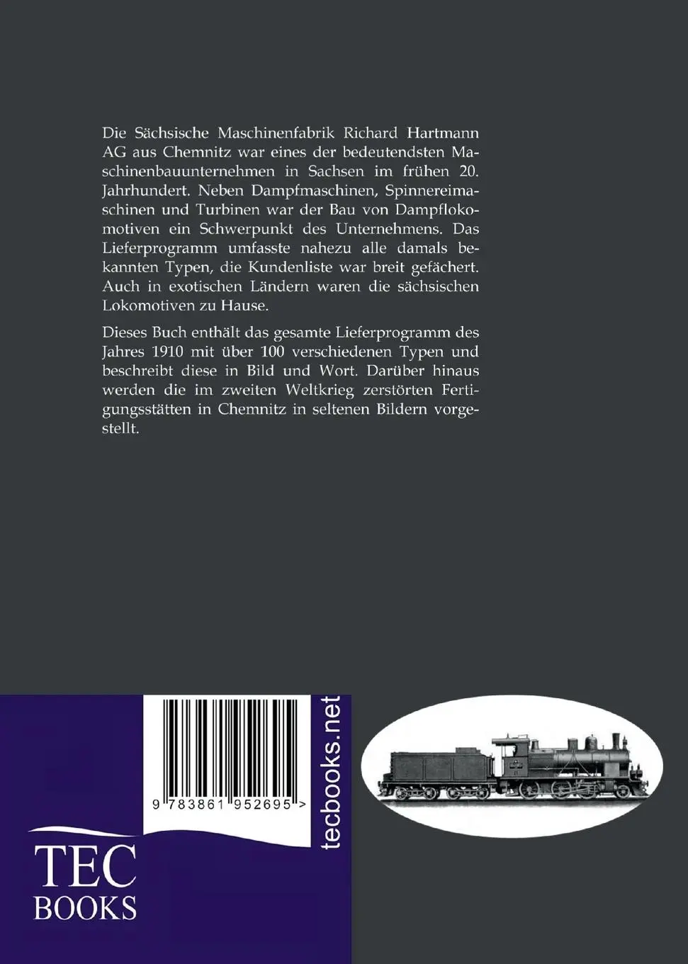 Rückseite: 9783861952695 | Alle Lokomotoven 1910 | Sächsische Maschinenfabrik | Taschenbuch