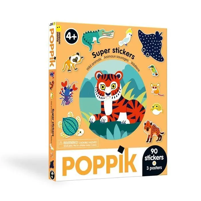 Cover: 3760262412795 | POPPIK - Sticker Box Wildtiere | Mehrteiliges Produkt in Box/Schachtel