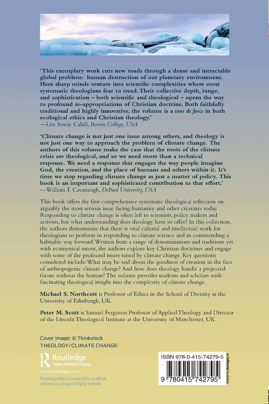 Rückseite: 9780415742795 | Systematic Theology and Climate Change | Ecumenical Perspectives