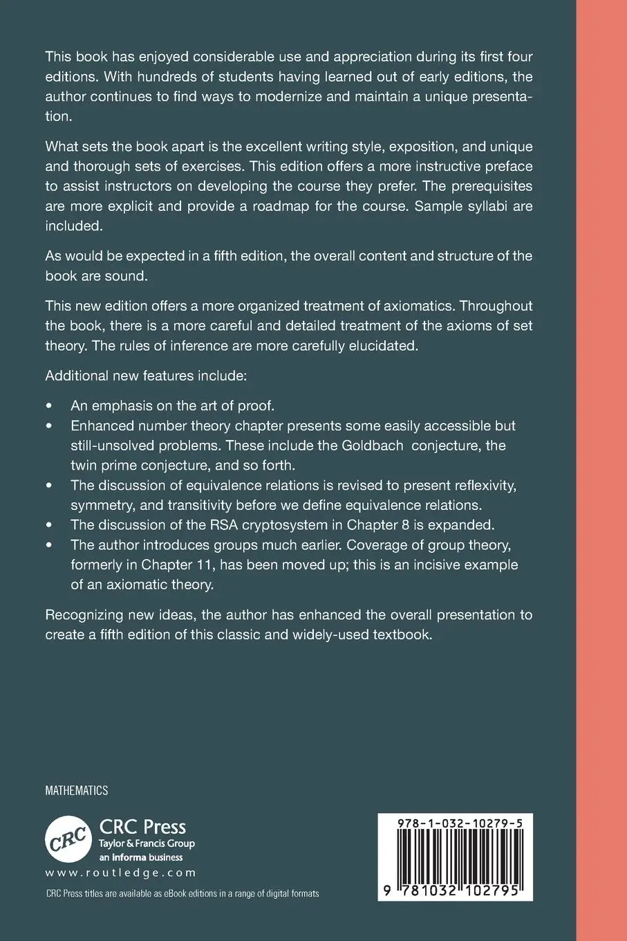 Rückseite: 9781032102795 | The Elements of Advanced Mathematics | Steven G. Krantz | Taschenbuch