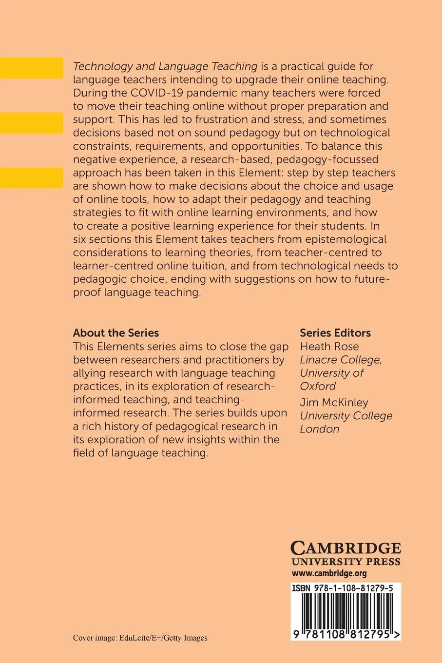 Rückseite: 9781108812795 | Technology and Language Teaching | Ursula Stickler | Taschenbuch