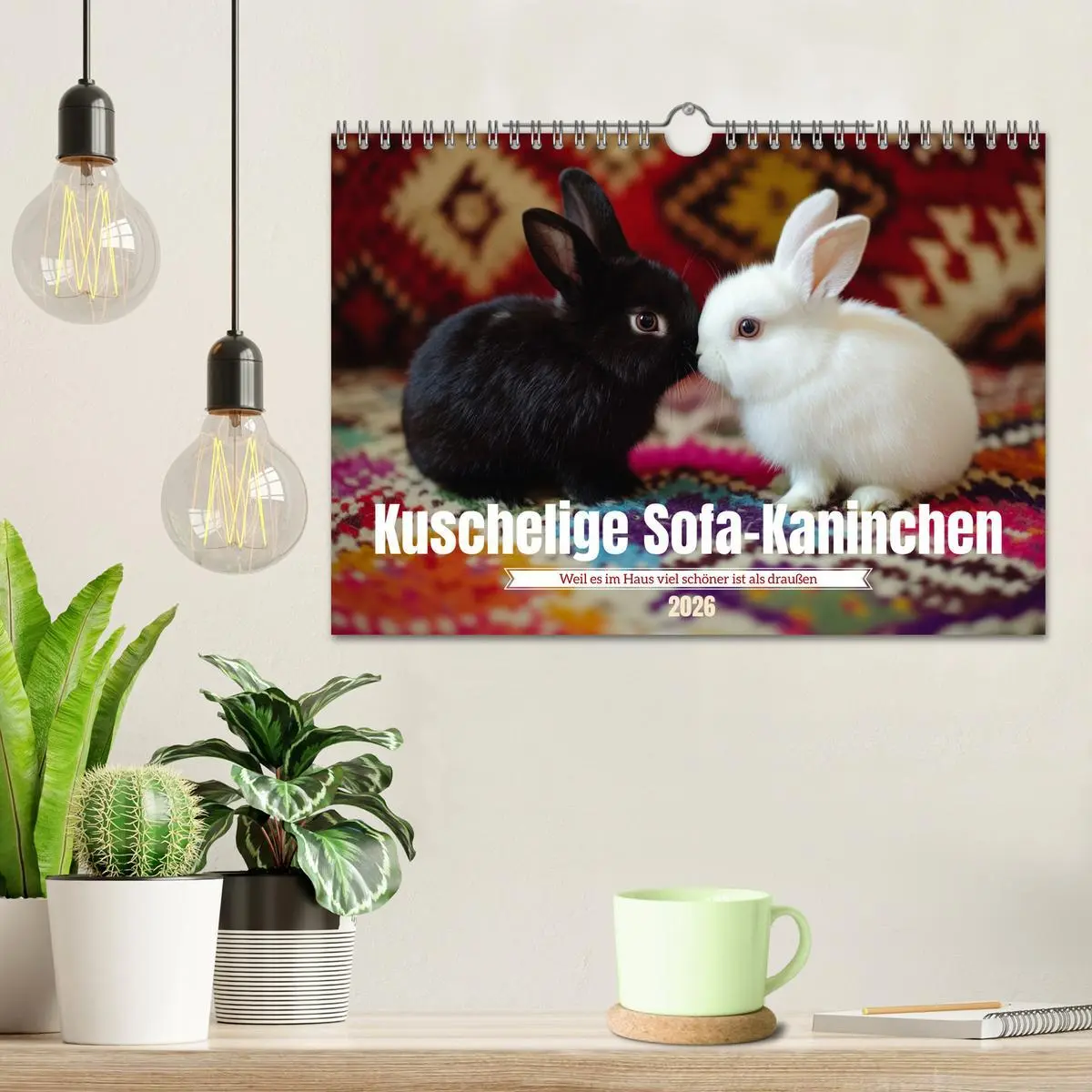 Bild: 9783457262795 | Kuschelige Sofa-Kaninchen (Wandkalender 2026 DIN A4 quer), CALVENDO...