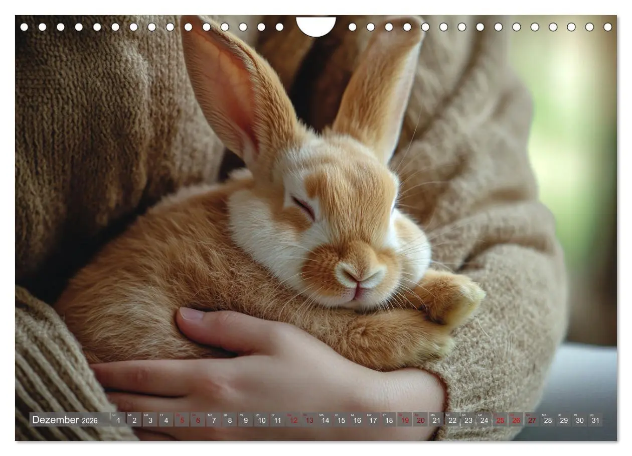 Bild: 9783457262795 | Kuschelige Sofa-Kaninchen (Wandkalender 2026 DIN A4 quer), CALVENDO...