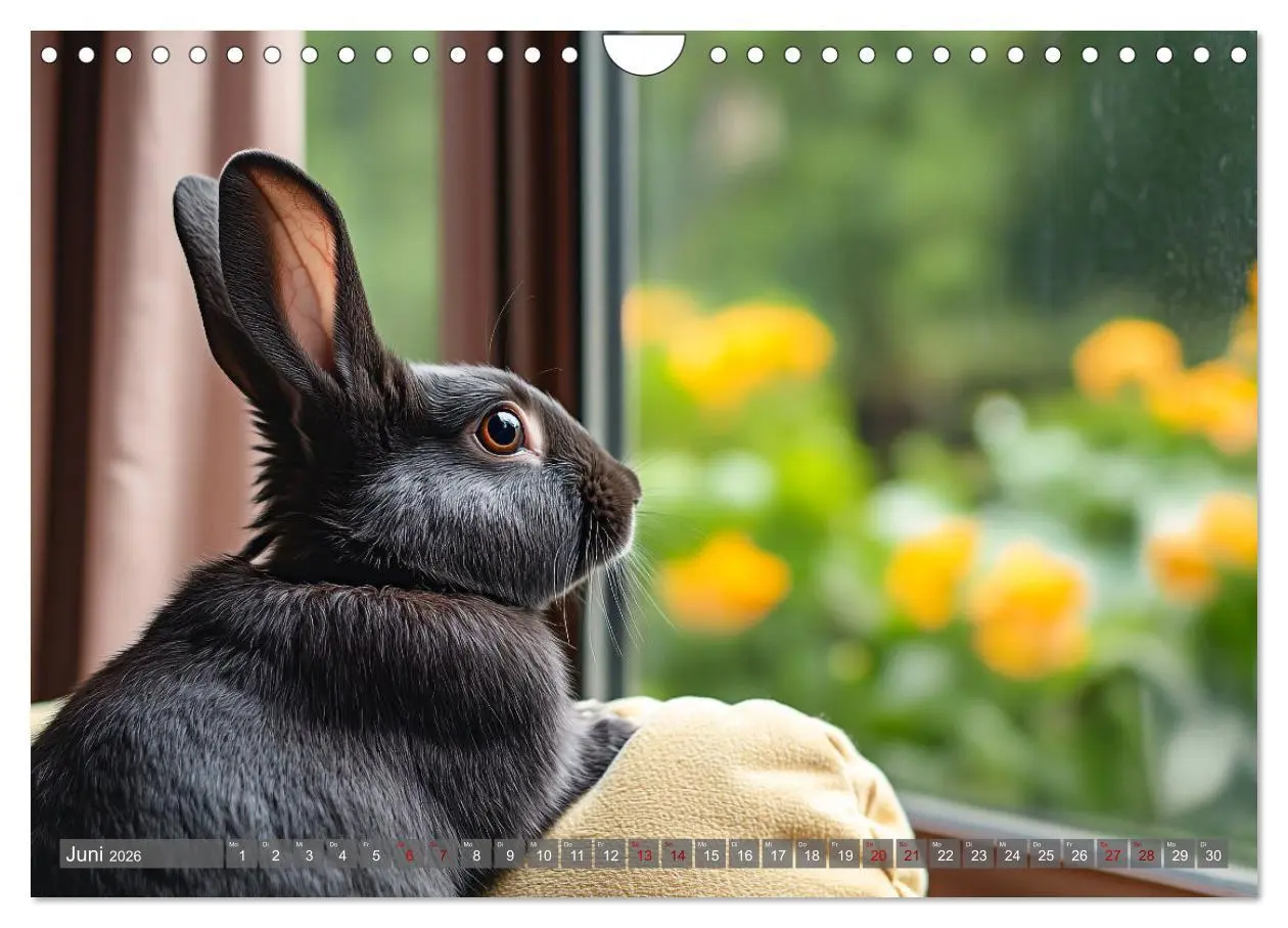 Bild: 9783457262795 | Kuschelige Sofa-Kaninchen (Wandkalender 2026 DIN A4 quer), CALVENDO...