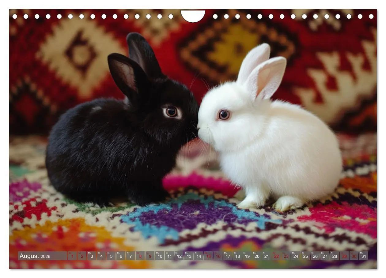 Bild: 9783457262795 | Kuschelige Sofa-Kaninchen (Wandkalender 2026 DIN A4 quer), CALVENDO...
