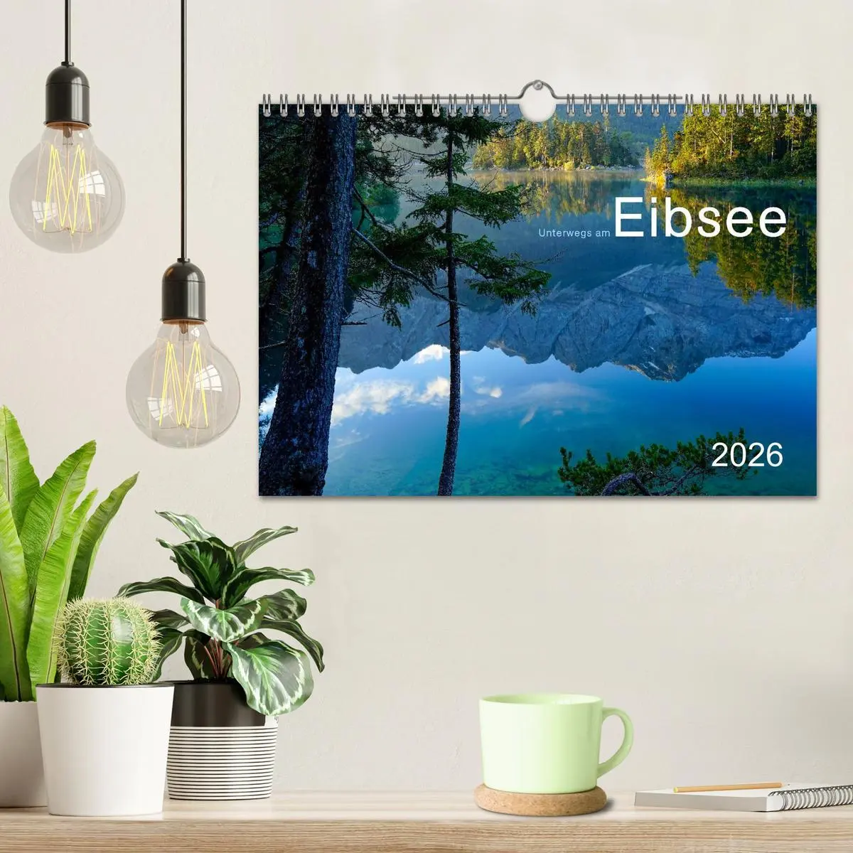 Bild: 9783516042795 | Unterwegs am Eibsee (Wandkalender 2026 DIN A4 quer), CALVENDO...