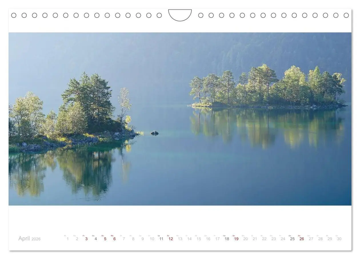 Bild: 9783516042795 | Unterwegs am Eibsee (Wandkalender 2026 DIN A4 quer), CALVENDO...