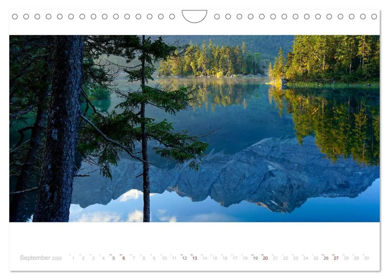 Bild: 9783516042795 | Unterwegs am Eibsee (Wandkalender 2026 DIN A4 quer), CALVENDO...