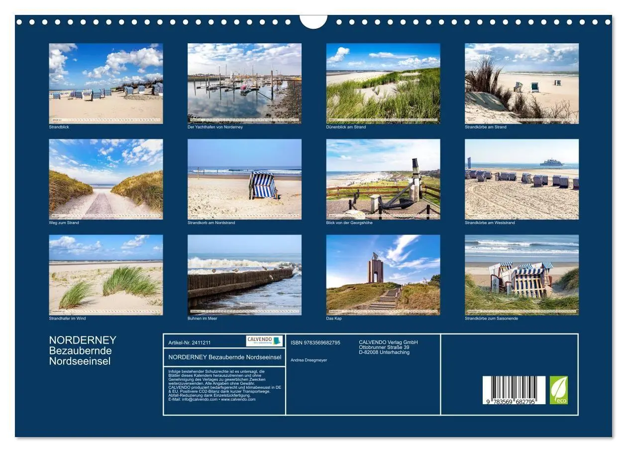 Bild: 9783569682795 | NORDERNEY Bezaubernde Nordseeinsel (Wandkalender 2027 DIN A3 quer),...