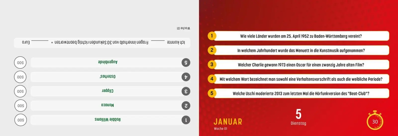 Bild: 9783830322795 | Gefragt Gejagt - Tagesabreißkalender 2027 | Lappan Verlag | Kalender