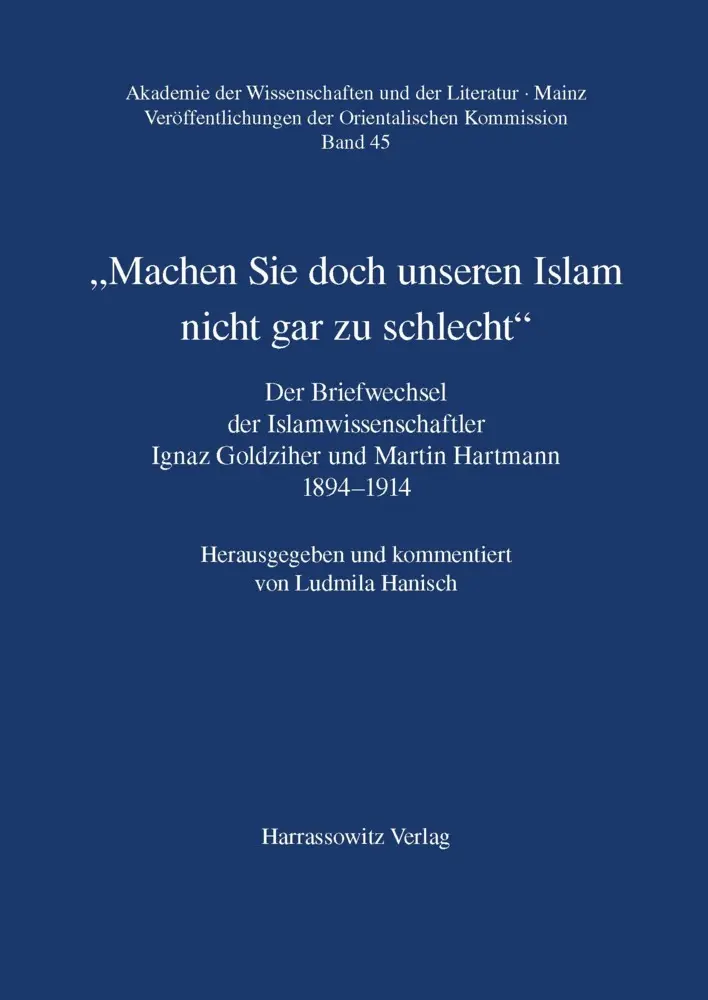 Cover: 9783447042895 | "Machen Sie doch unseren Islam nicht gar zu schlecht" | Hanisch | Buch