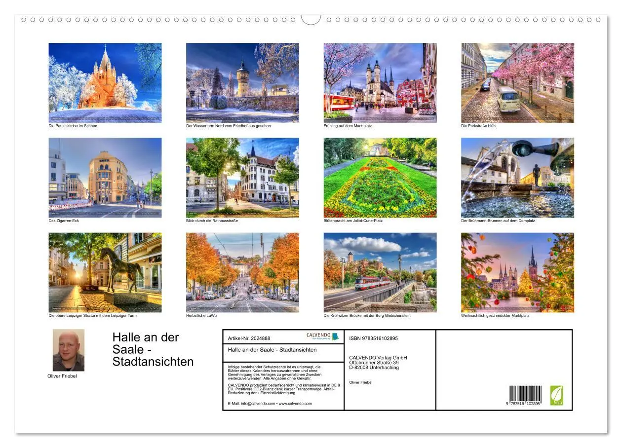 Bild: 9783516102895 | Halle an der Saale - Stadtansichten (Wandkalender 2026 DIN A2...