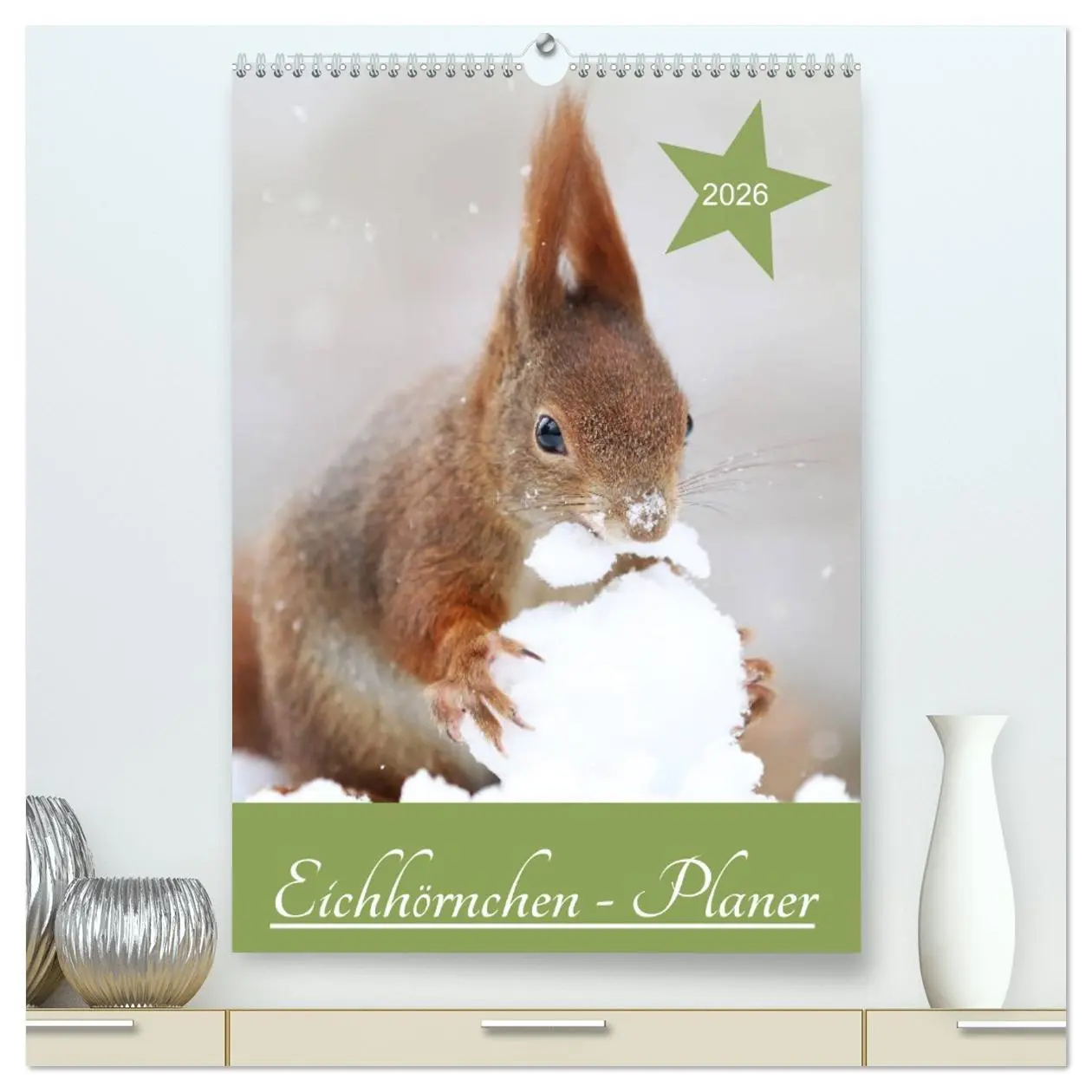 Cover: 9783516412895 | Eichhörnchen - Planer (hochwertiger Premium Wandkalender 2026 DIN...