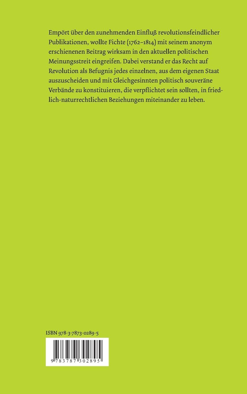 Rückseite: 9783787302895 | Beitrag zur Berichtigung der Urteile des Publikums über die...