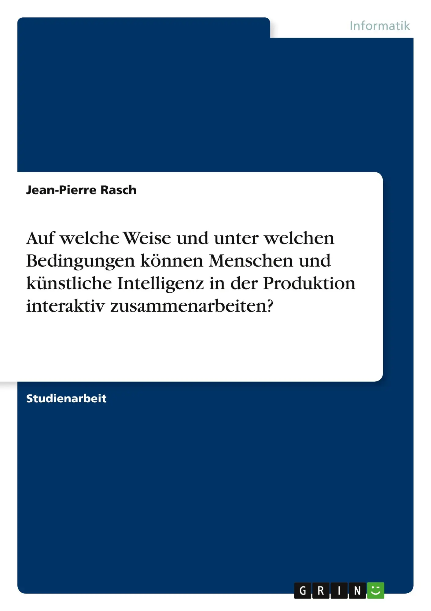 Cover: 9783346812995 | Auf welche Weise und unter welchen Bedingungen können Menschen und...