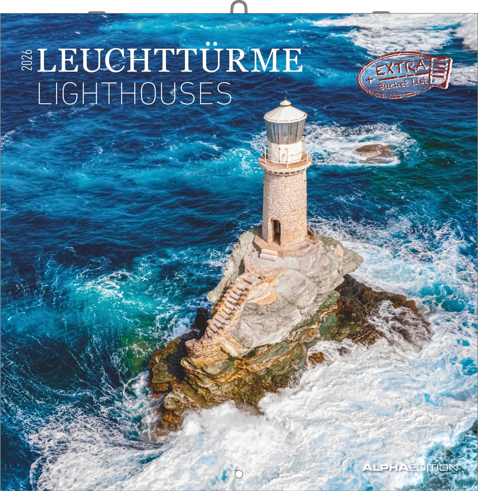 Cover: 4069095003095 | Leuchttürme 2026 - Broschürenkalender 30x30 cm (30x60 geöffnet) -...