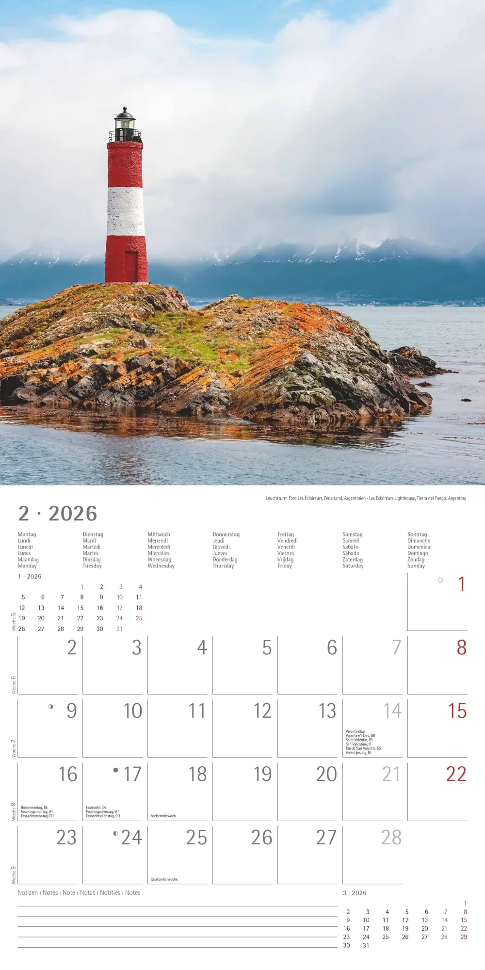 Bild: 4069095003095 | Leuchttürme 2026 - Broschürenkalender 30x30 cm (30x60 geöffnet) -...
