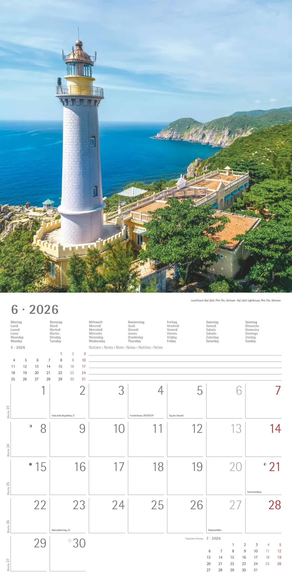 Bild: 4069095003095 | Leuchttürme 2026 - Broschürenkalender 30x30 cm (30x60 geöffnet) -...