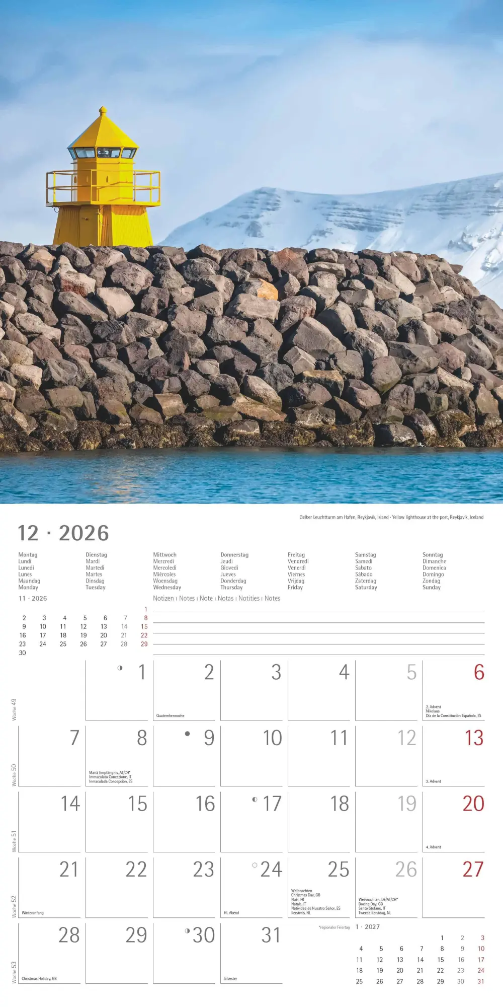 Bild: 4069095003095 | Leuchttürme 2026 - Broschürenkalender 30x30 cm (30x60 geöffnet) -...