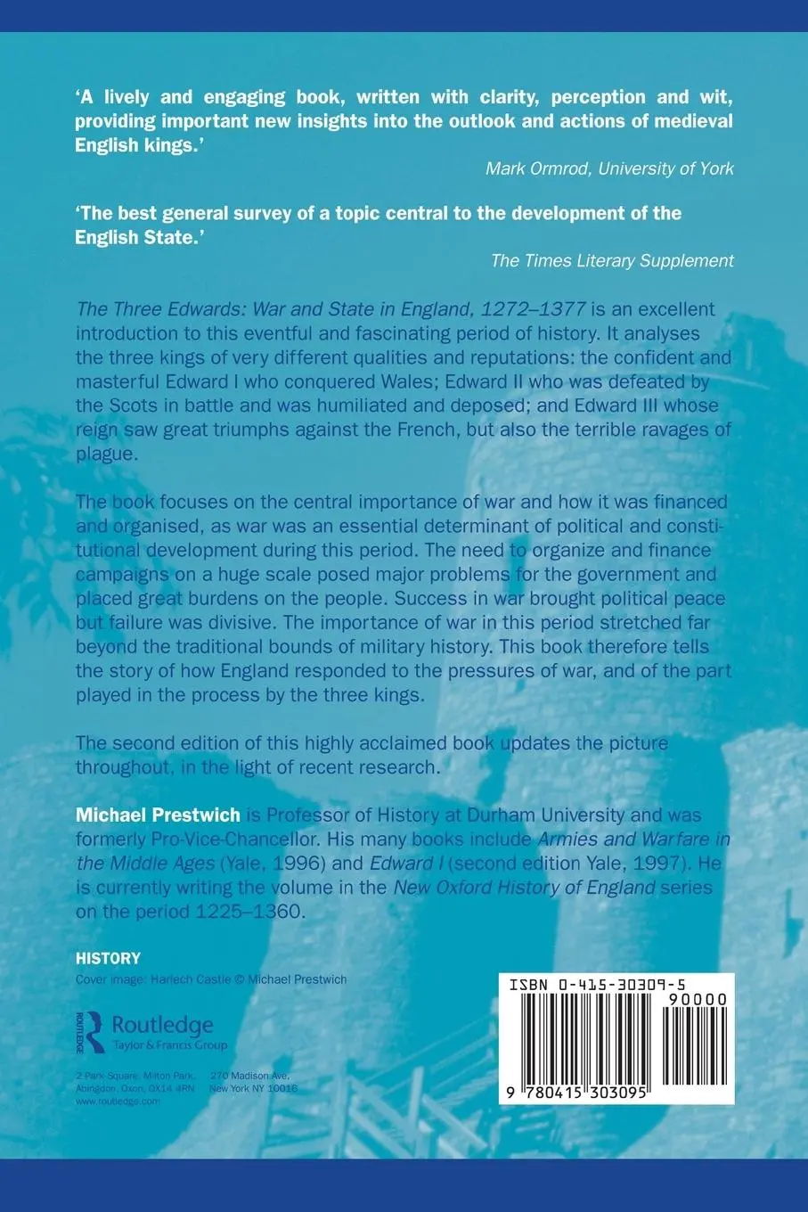 Rückseite: 9780415303095 | The Three Edwards | War and State in England 1272-1377 | Prestwich