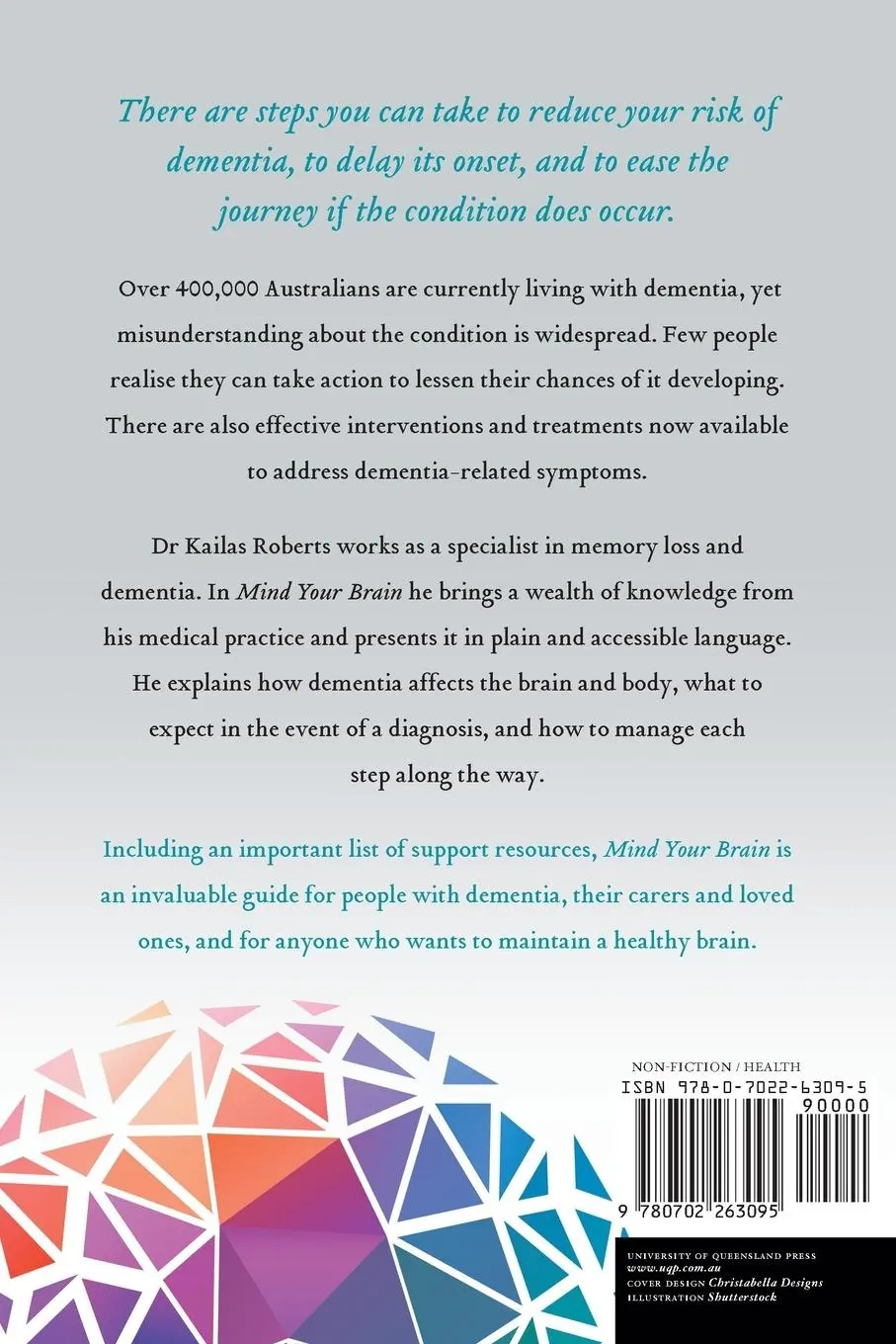 Rückseite: 9780702263095 | Mind Your Brain | The Essential Australian Guide to Dementia | Roberts
