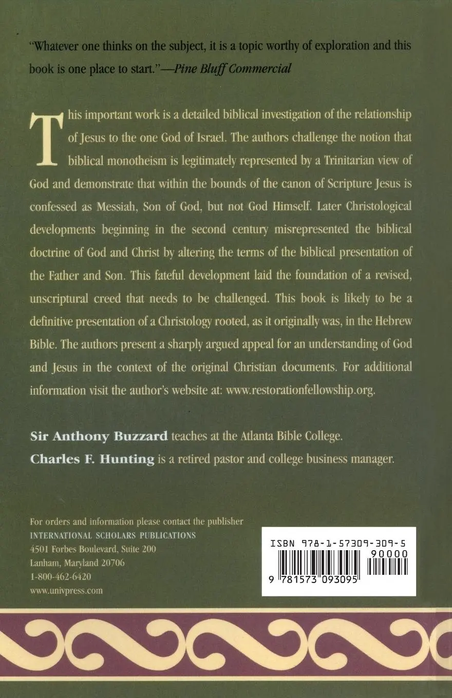 Rückseite: 9781573093095 | The Doctrine of the Trinity | Christianity's Self-Inflicted Wound