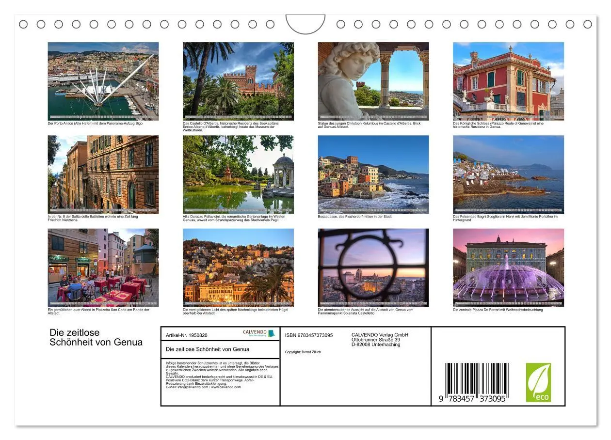 Bild: 9783457373095 | Die zeitlose Schönheit von Genua (Wandkalender 2026 DIN A4 quer),...