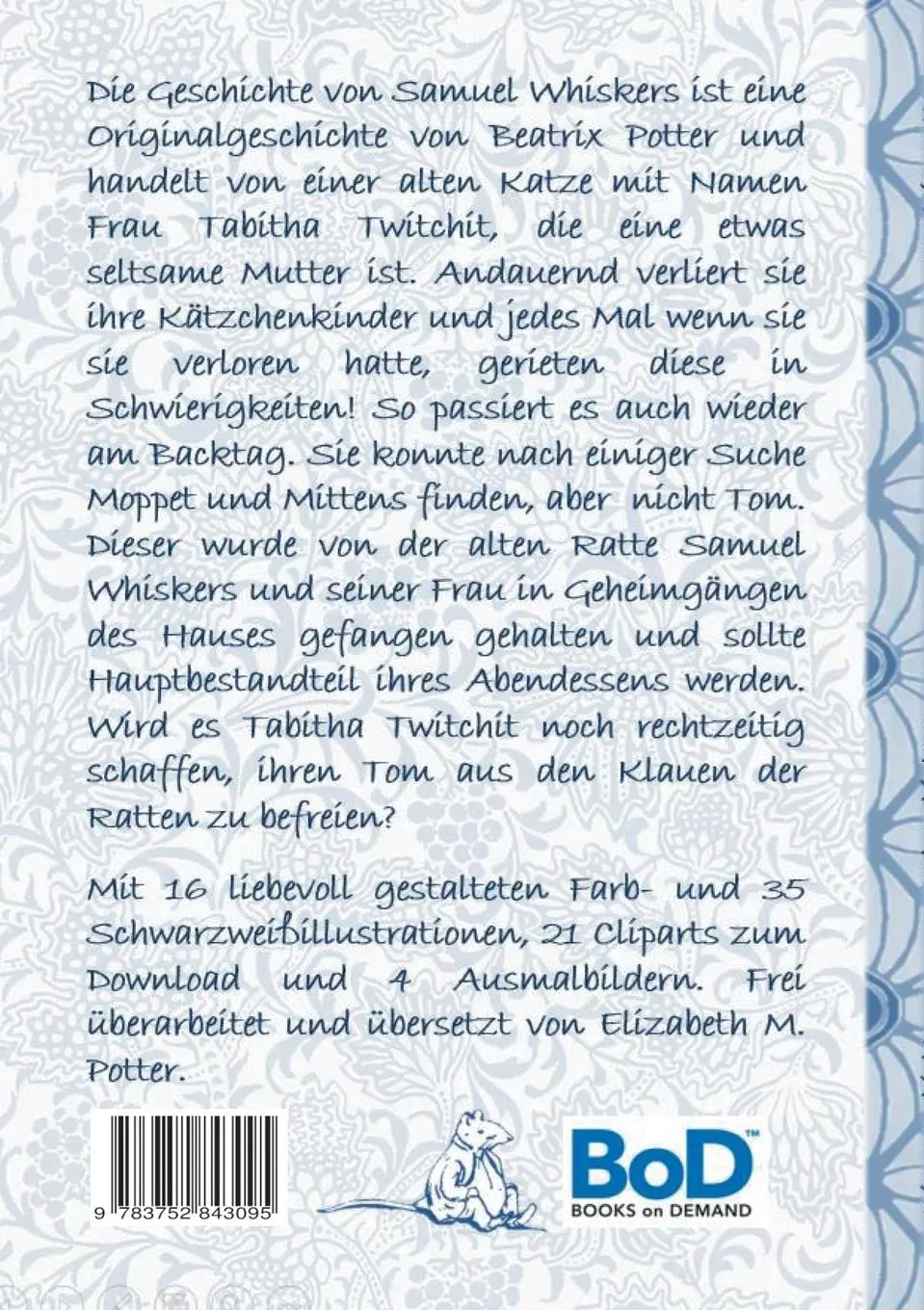 Rückseite: 9783752843095 | Die Geschichte von Samuel Whiskers (inklusive Ausmalbilder und...