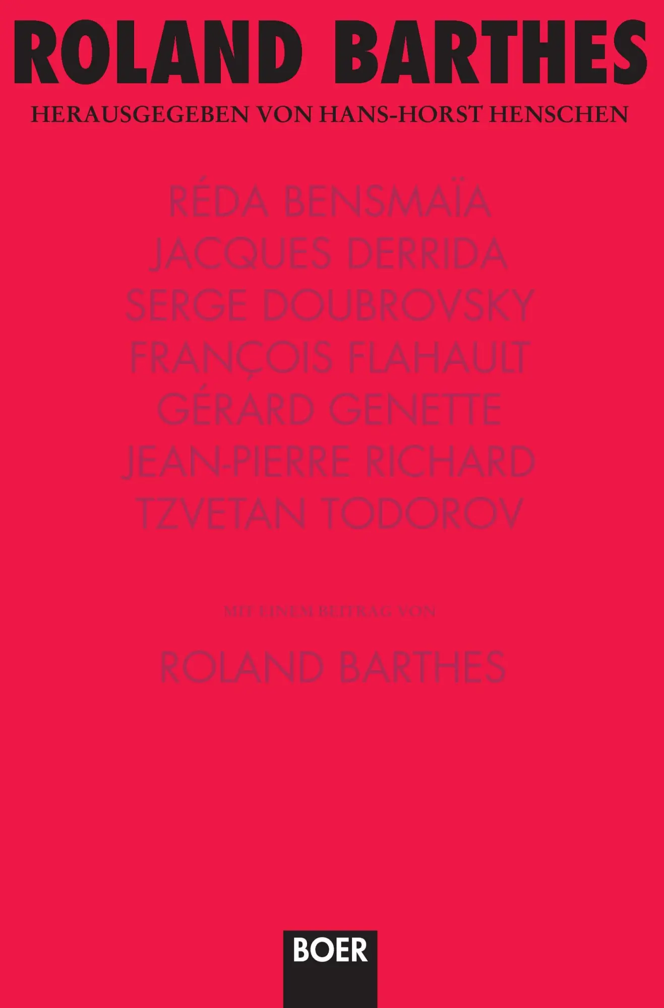 Cover: 9783924963095 | Roland Barthes | Hans-Horst Henschen | Taschenbuch | 244 S. | Deutsch