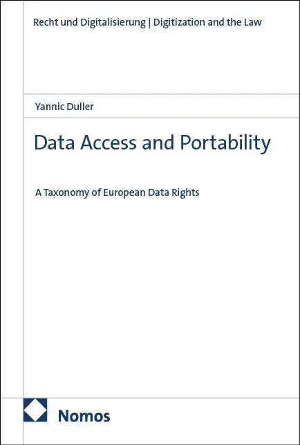 Cover: 9783756033195 | Data Access and Portability | A Taxonomy of European Data Rights