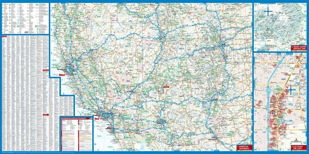 Bild: 9783866093195 | American Southwest 1 : 3 000 000. Road Map + City Maps | (Land-)Karte