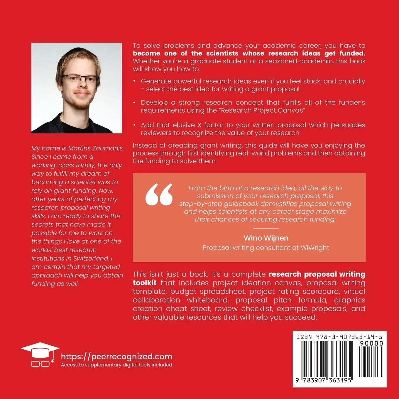 Rückseite: 9783907363195 | Write a Winning Research Proposal | Martins Zaumanis | Taschenbuch