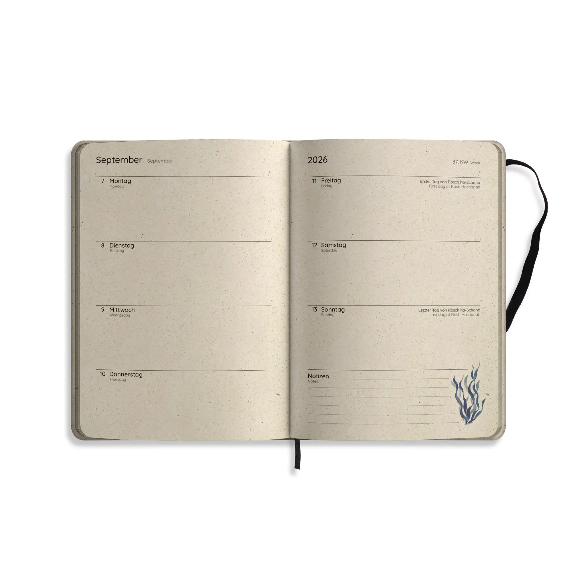 Bild: 4260626413295 | matabooks - A5 Kalender Samaya 2026 Farbe: Ocean Blue (DE/EN) | Buch