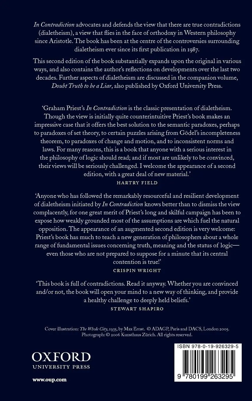 Rückseite: 9780199263295 | In Contradiction 2e | Graham Priest | Buch | Englisch | 2006
