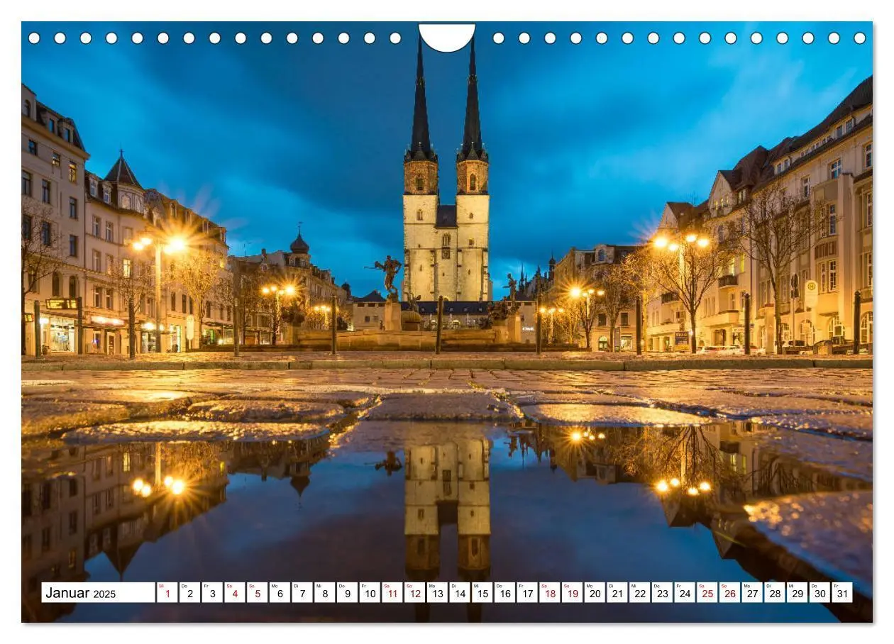 Bild: 9783435333295 | Halle-Saale - Meine Stadt im Spiegel (Wandkalender 2025 DIN A4...