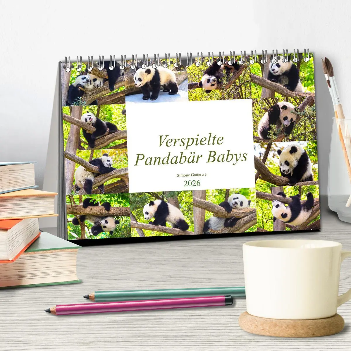 Bild: 9783457803295 | Pandabär Babys (Tischkalender 2026 DIN A5 quer), CALVENDO...