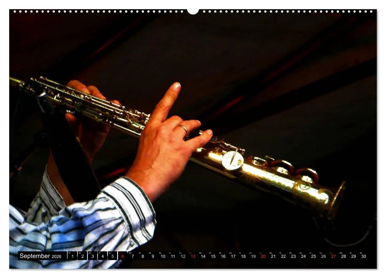 Bild: 9783457973295 | Klangbilder des Jazz (Wandkalender 2026 DIN A2 quer), CALVENDO...
