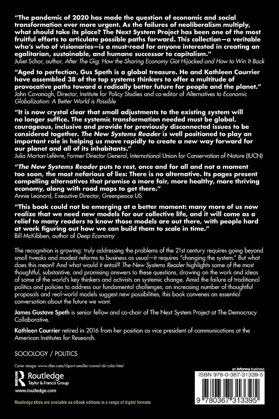 Rückseite: 9780367313395 | The New Systems Reader | Alternatives to a Failed Economy | Buch