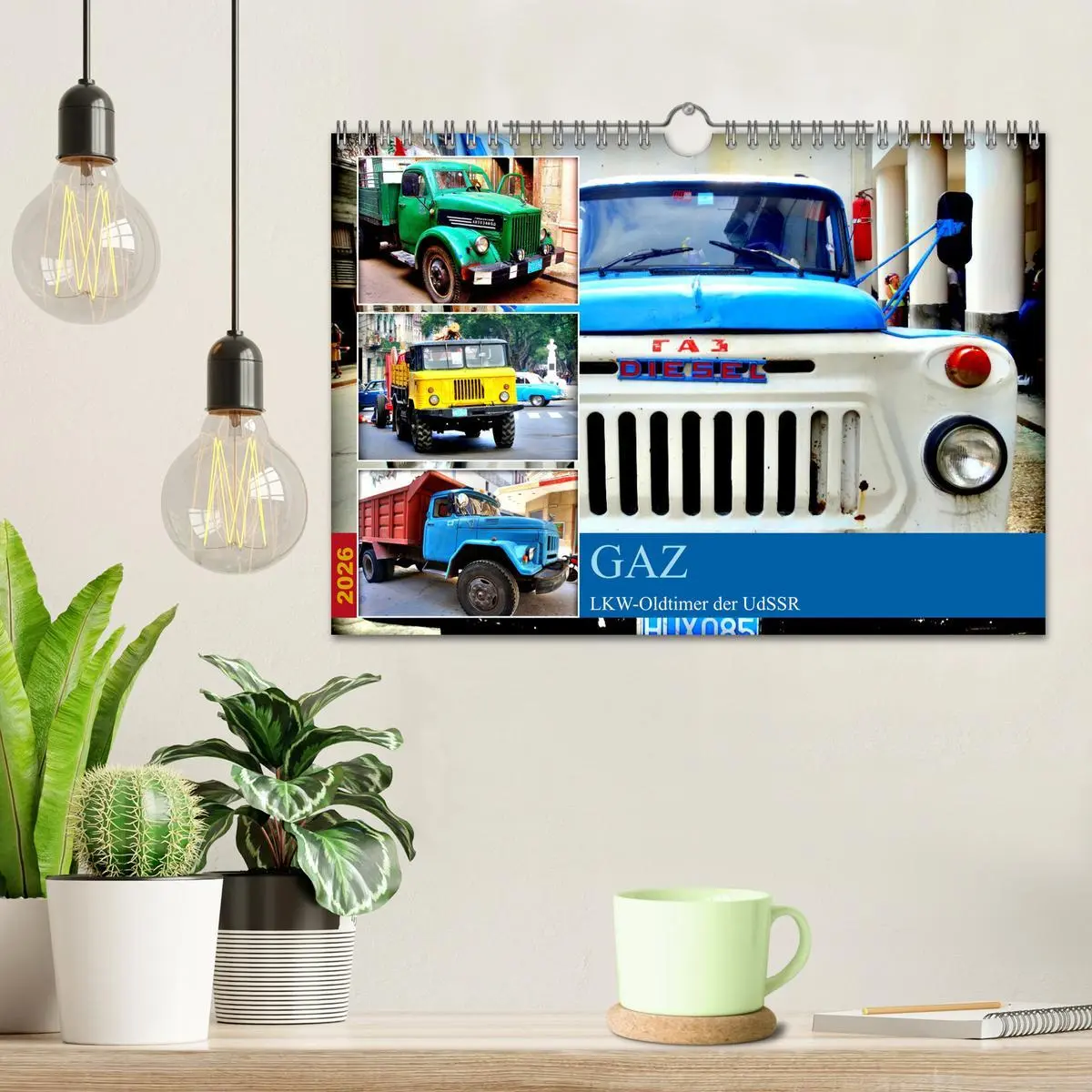 Bild: 9783457343395 | GAZ - LKW-Oldtimer der UdSSR (Wandkalender 2026 DIN A4 quer),...