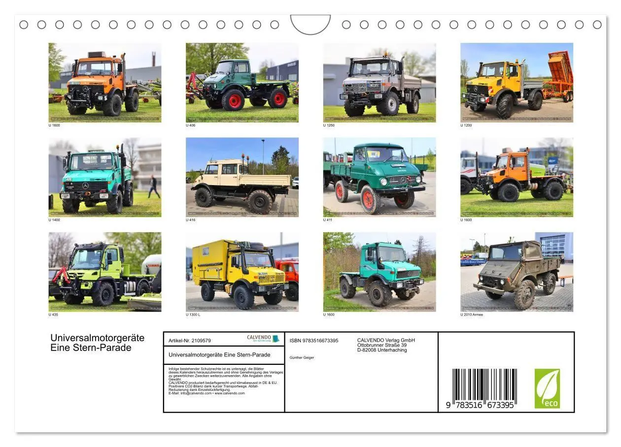Bild: 9783516673395 | Universalmotorgeräte Eine Stern-Parade (Wandkalender 2026 DIN A4...