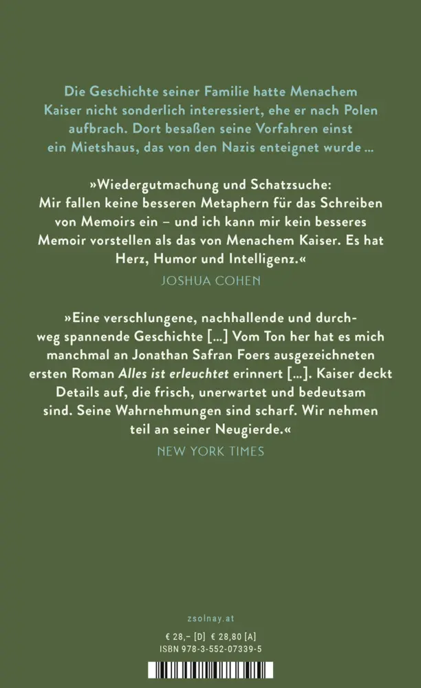 Bild: 9783552073395 | Kajzer | Mein Familienerbe und das Abenteuer der Erinnerung | Kaiser