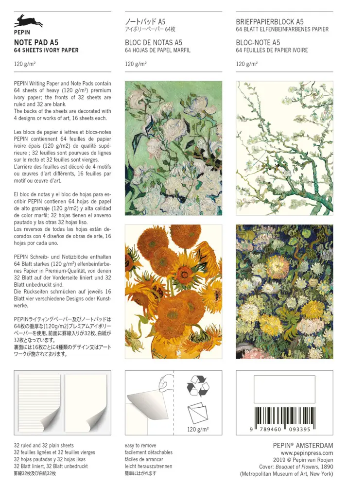 Bild: 9789460093395 | Vincent van Gogh | Writing Paper &amp; Note Pad A5 | Pepin van Roojen