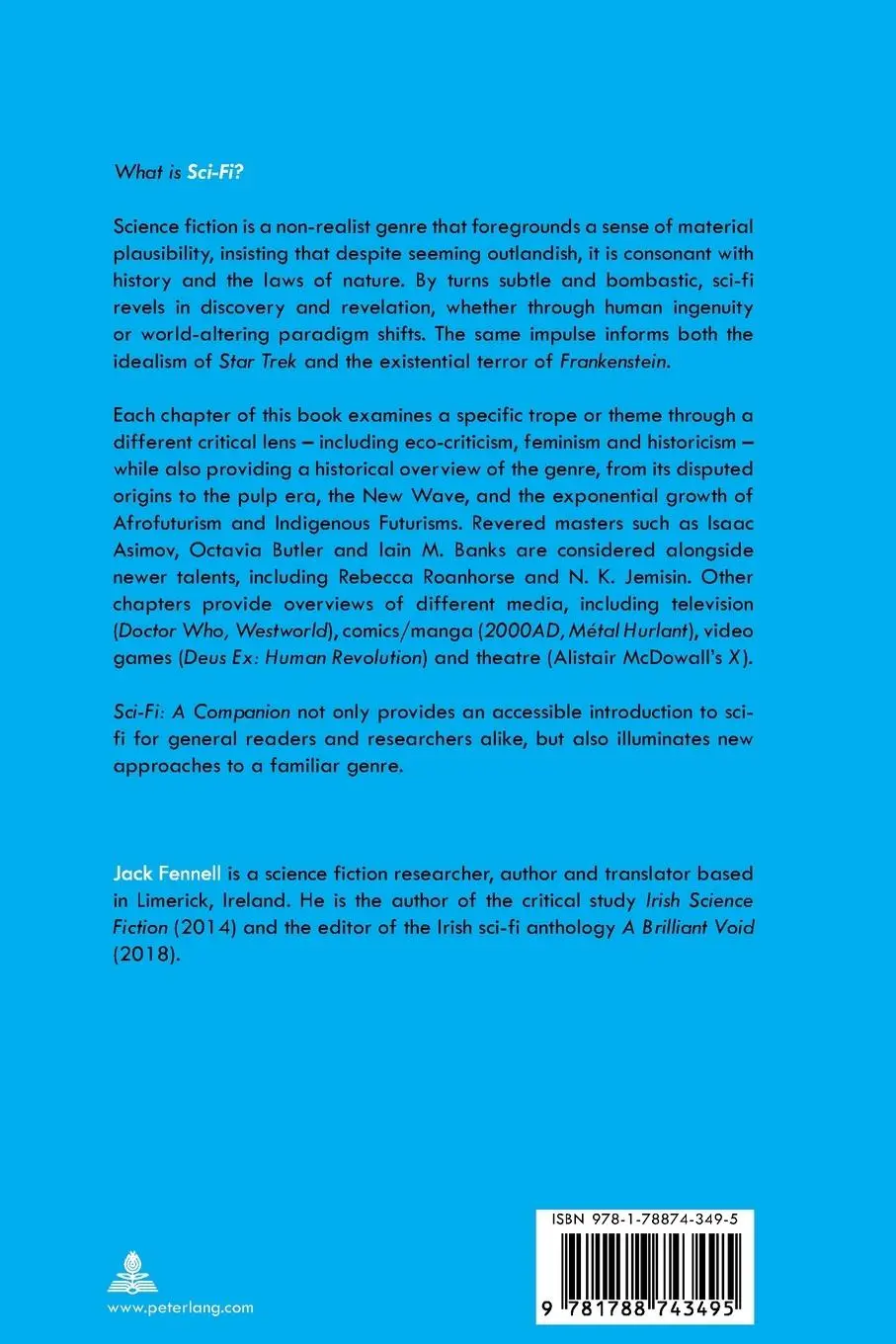 Rückseite: 9781788743495 | Sci-Fi | A Companion | Jack Fennell | Taschenbuch | 248 S. | Englisch