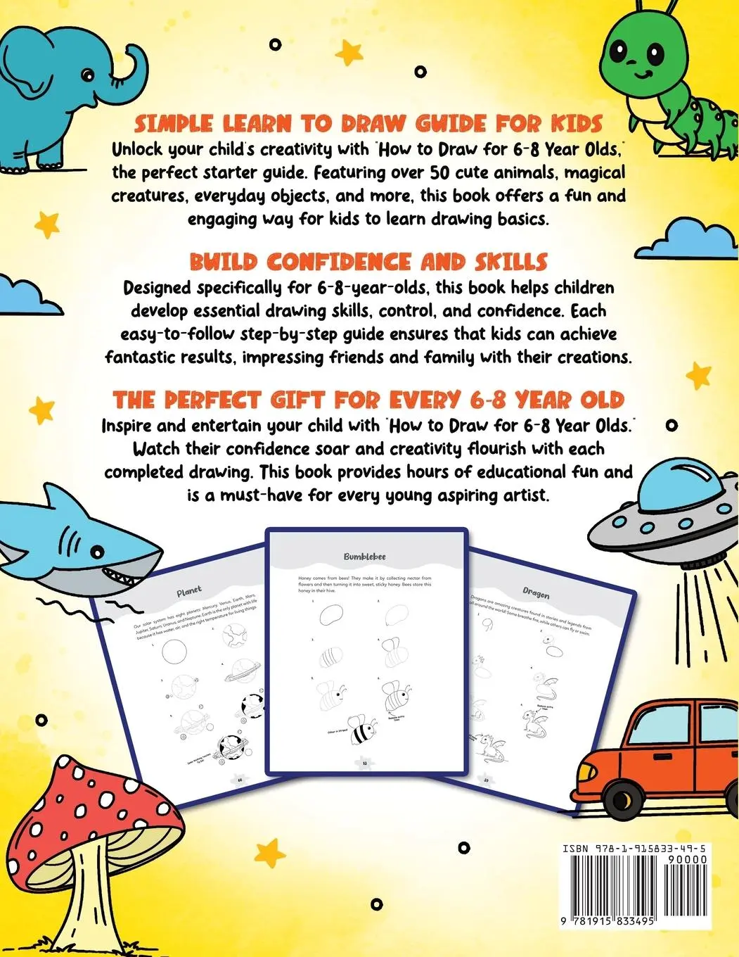 Rückseite: 9781915833495 | How to Draw for 6-8 Year Olds | Anna Robin | Taschenbuch | Englisch