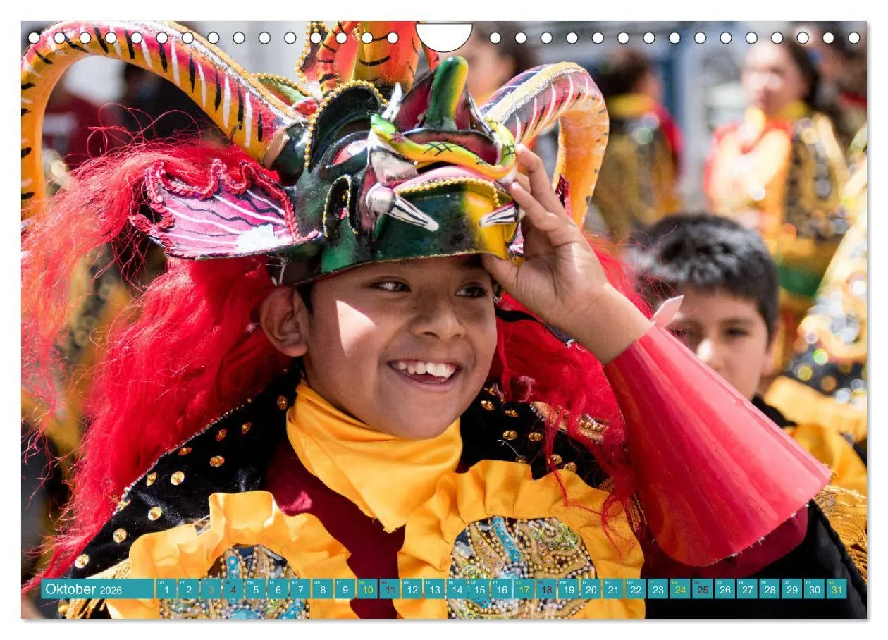 Bild: 9783457883495 | Farbenfrohes Bolivien (Wandkalender 2026 DIN A4 quer), CALVENDO...