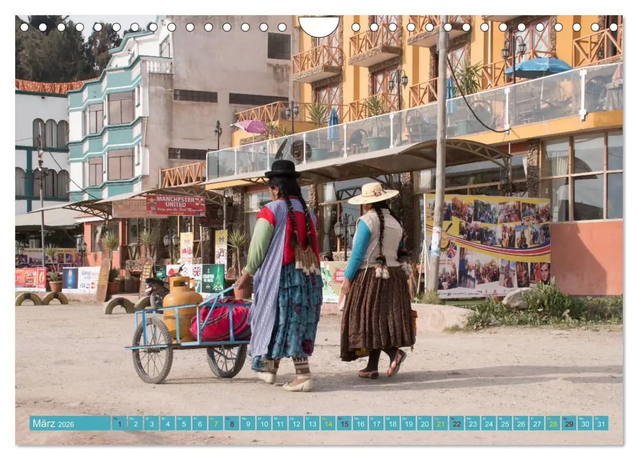 Bild: 9783457883495 | Farbenfrohes Bolivien (Wandkalender 2026 DIN A4 quer), CALVENDO...