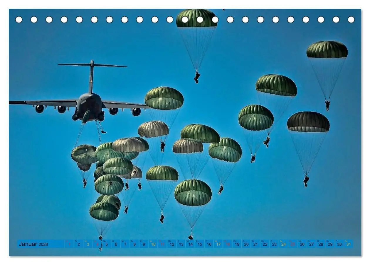 Bild: 9783516043495 | Fallschirmspringen - Mut und Abenteuer (Tischkalender 2026 DIN A5...