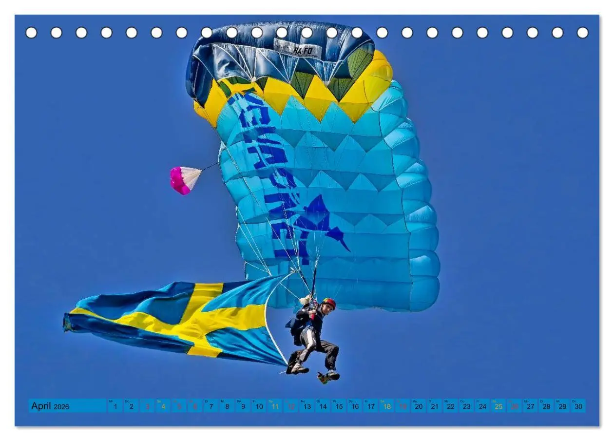 Bild: 9783516043495 | Fallschirmspringen - Mut und Abenteuer (Tischkalender 2026 DIN A5...
