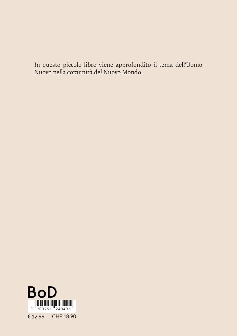 Rückseite: 9783756243495 | L'Uomo Nuovo | Dawio Bordoli (u. a.) | Taschenbuch | Italienisch